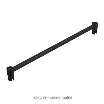 Stabilizačná tyč - "Sklo - Sklo". Prevedenie: Okrúhla / Čierna / Matná. L = 1000, alebo 1200 mm