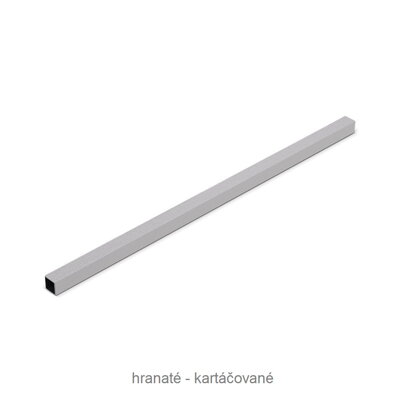 Stabilizačná tyč - Hranatá / Kartáčovaná. L = 125, 300, 500, 1000, 1200, alebo 1500 mm