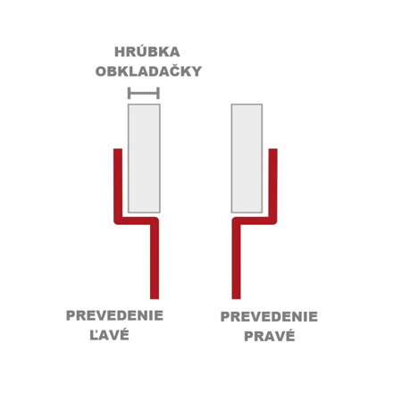 AquaPRO - Stenový spádový profil z ušľachtilej ocele - ĽAVÝ - povrch kartáčovaný -  h = 11 mm  / L = 0,99 m, 1,24 m, 1,49 m, 1,74 m, 1,99 m a 2,49 m 
