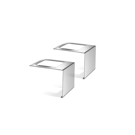 PATIO-Spojka pre balkónový profil z ušľachtilej ocele - povrch leštený -  h = 55 mm, alebo 75 mm 