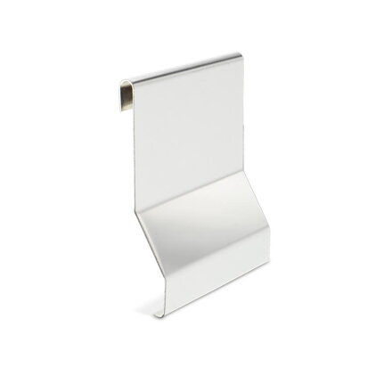 PATIO-Spojka pre ukončovací balkónový profil z ušľachtilej ocele - povrch leštený -  h = 55 mm, alebo 75 mm, hrúbka dlažby 10 mm