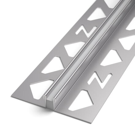 DEMAX - Univerzálny dilatačný profil z ušľachtilej ocele - povrch natur -  L = 2,5 m / h = 6, 8, 10, 11 a 12,5 mm