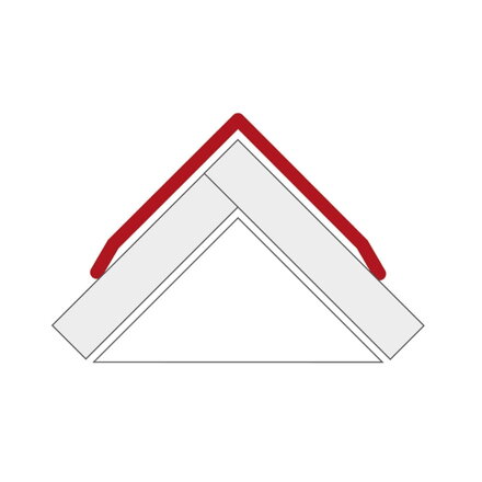 PROTECTO-Ochranný rohový profil z ušľachtilej ocele s troma zalomenými hranami, povrch kartáčovaný - h = 40x40 mm, L=1,5 m, 2,0 m, 2,5 m, alebo 3,0 m