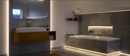 LUXlight - U-Profil priamo osaditeľný - povrch matne eloxovaný - L = 3,0 m / h = 13 mm