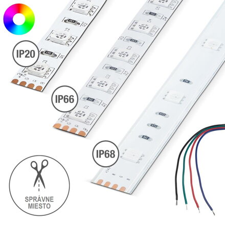 LUXlight - LED-sveteľný pás - "Farebný" - IP 20, L = 5,0 m, Šírka = 10 mm