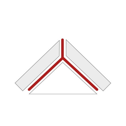 PROTECTO-Ochranný rohový profil z ušľachtilej ocele - obložiteľný - JOLY -povrch natur - L=2,5 m, alebo 3,0 m - hrúbka obkladu 10 mm
