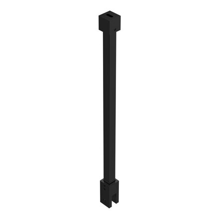 Stabilizačná tyč - "Sklo - Strop". Prevedenie: Hranatá / Čierna / Matná. L = 500 alebo 1000 mm