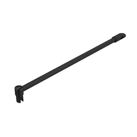 Stabilizačná tyč - "Sklo - Stena 45 °". Prevedenie: Okrúhla / Čierna / Matná. L = 300, alebo 500 mm