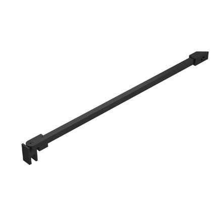 Stabilizačná tyč - "Sklo - Stena". Prevedenie: Hranatá / Čierna / Matná. L = 1000, 1200, alebo 1500 mm