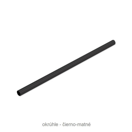 Stabilizačná tyč - Okrúhla / Čierna / Matná. L = 125, 300, 500, 1000, 1200, alebo 1500 mm