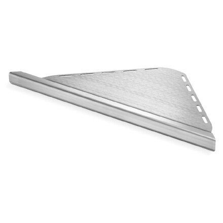 QUADRO UNIVERZÁL - Sprchovacia polička z ušľachtilej ocele - "Trojúholník rovnoramenný". DH: 190 x 190, 240 x 240, alebo 290 x 290 mm. Povrchová úprava: Kartáčovaná