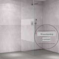 VITRO Sklenená sprchovacia zástena z bieleho skla - so sieťotlačou "Trámový dekor". Hrúbka skla = 8 mm / Výška = 2000 mm /  Šírka: 800 mm, 900 mm, 1000 mm, 1200 mm, alebo 1400 mm