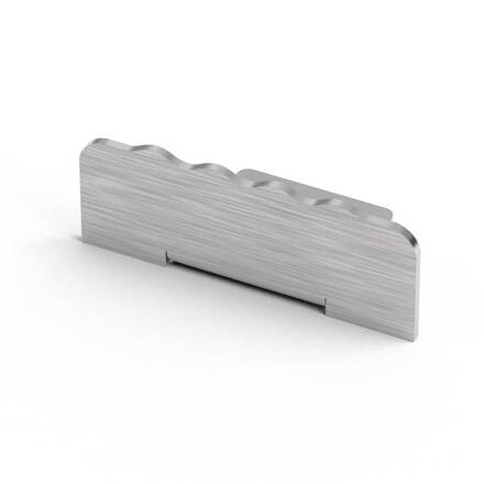 PROTECTO - Koncovka schodového profilu z ušľachtilej ocele - povrch kartáčovaný - h = 9,10 a 11 mm